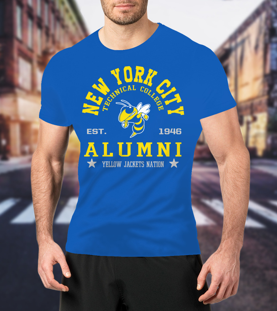 New York City Technical College Alumni Est. 1946 Yellow Jackets Nation T-Shirt
