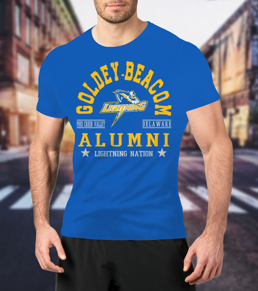 Goldey-Beacom Pike Creek Valley Delaware Lightning Alumni Nation T-Shirt