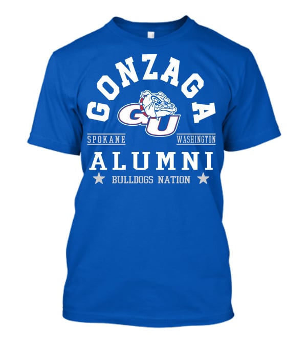 Gonzaga Bulldogs Alumni GU Spokane Washington Nation T-Shirt