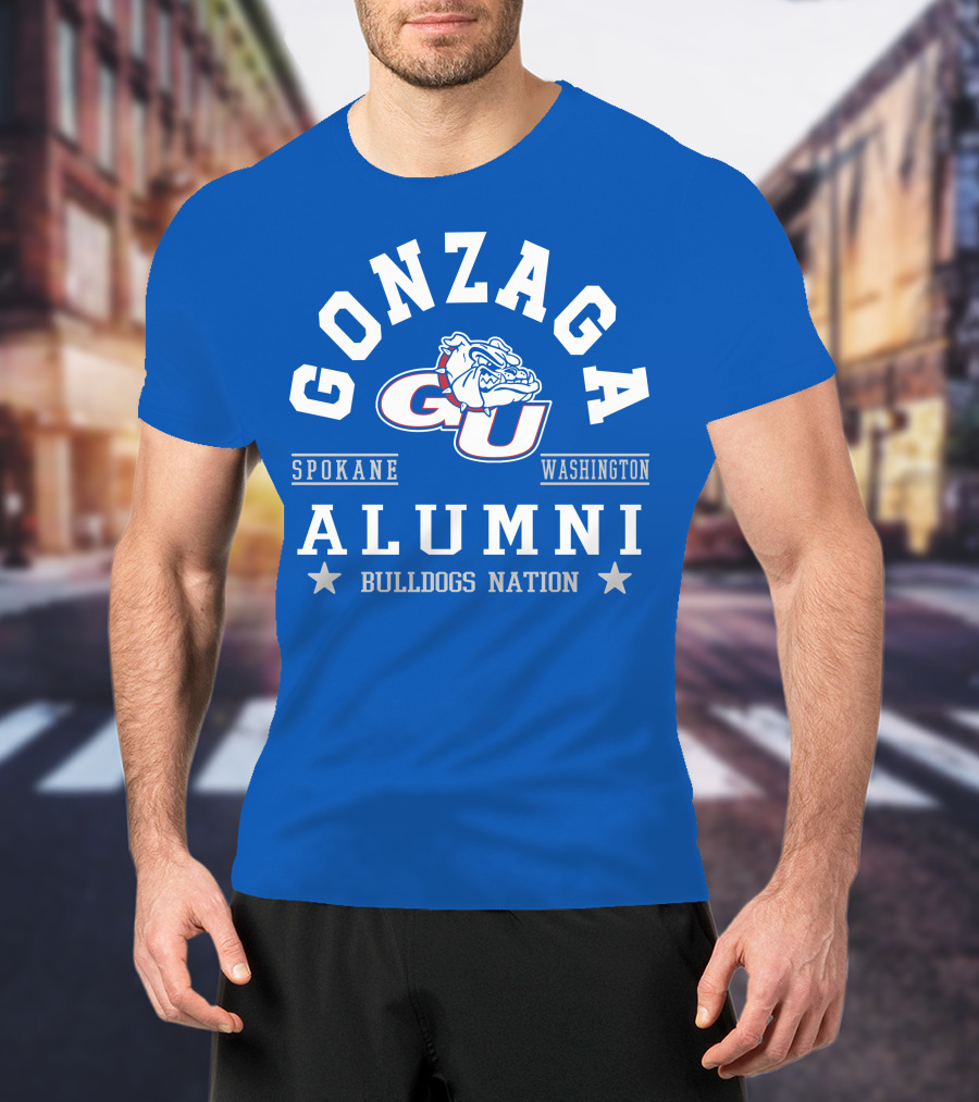 Gonzaga Bulldogs Alumni GU Spokane Washington Nation T-Shirt