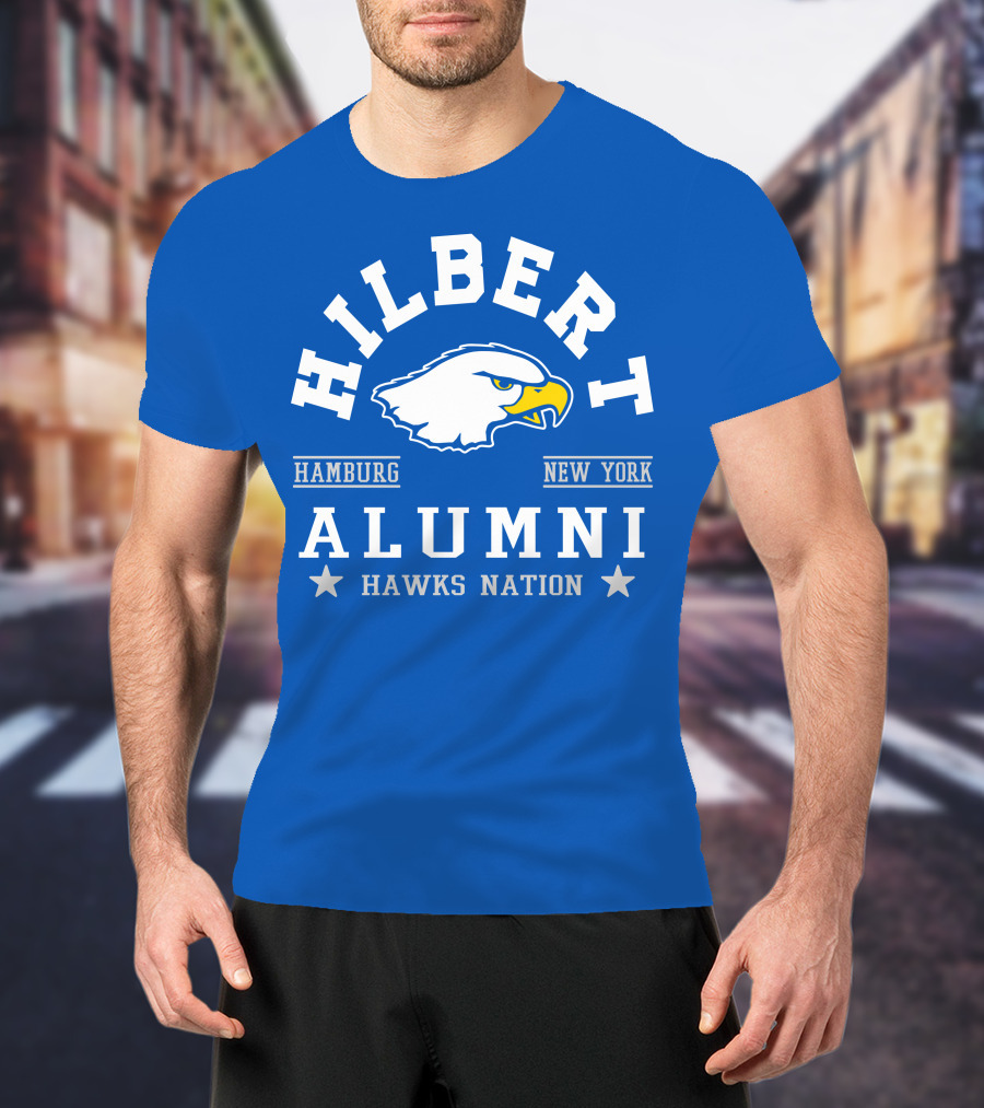 Hilbert Alumni Hamburg New York Hawks Nation T-Shirt