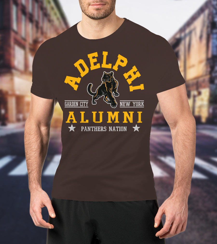Adelphi Alumni Garden City New York Panthers Nation T-Shirt