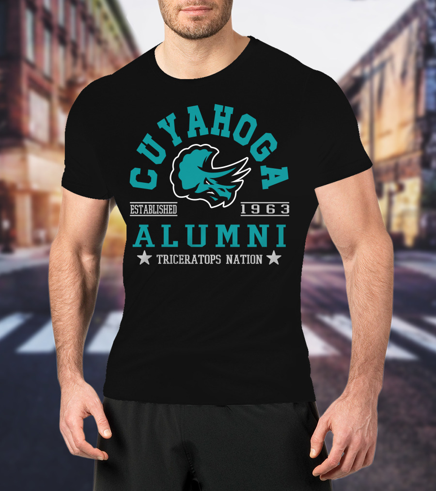 Cuyahoga Alumni Triceratops Nation Established 1963 T-Shirt