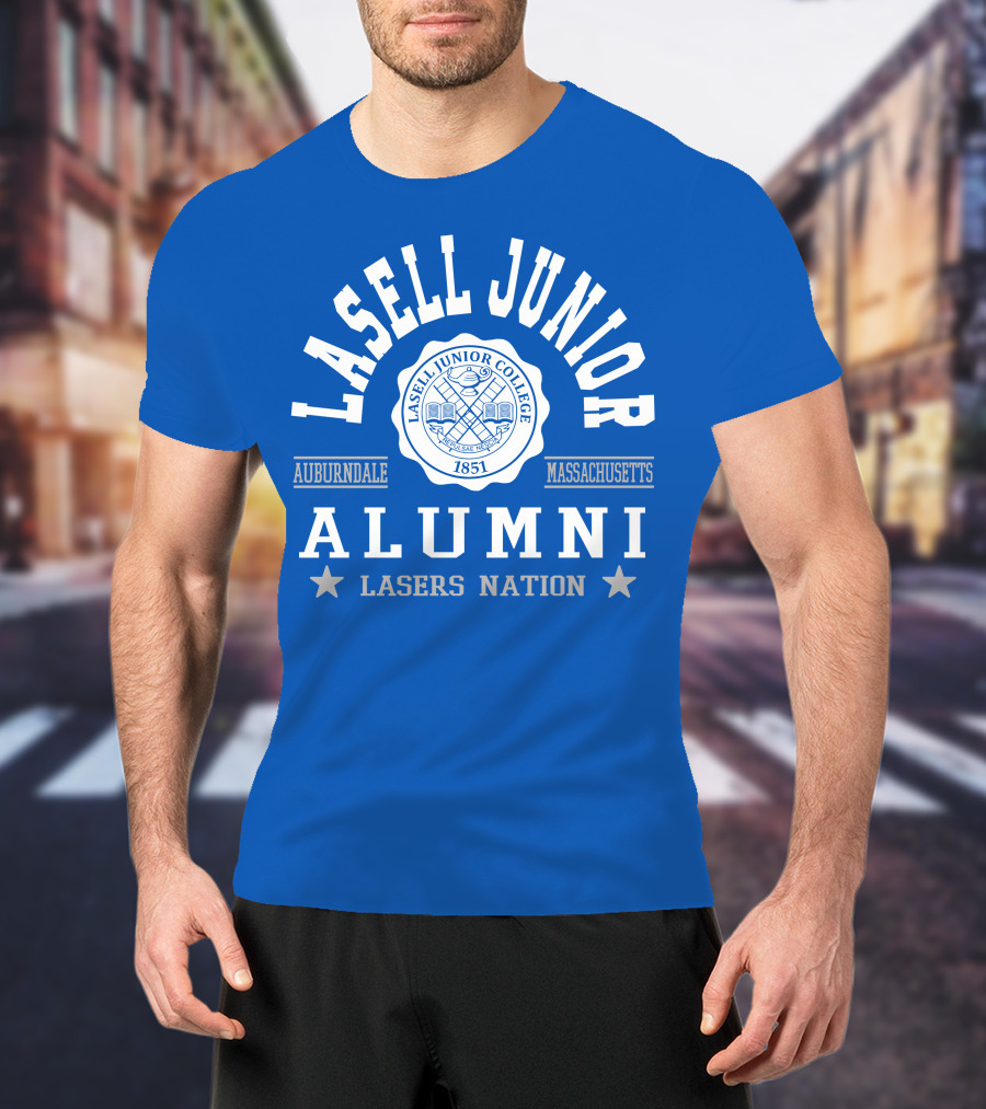 Lasell Junior College Auburndale Massachusetts Alumni Lasers Nation 1851 T-Shirt