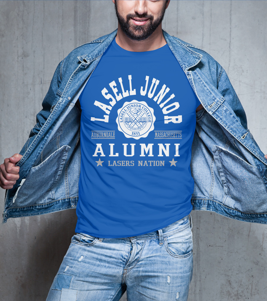 Lasell Junior College Auburndale Massachusetts Alumni Lasers Nation 1851 T-Shirt