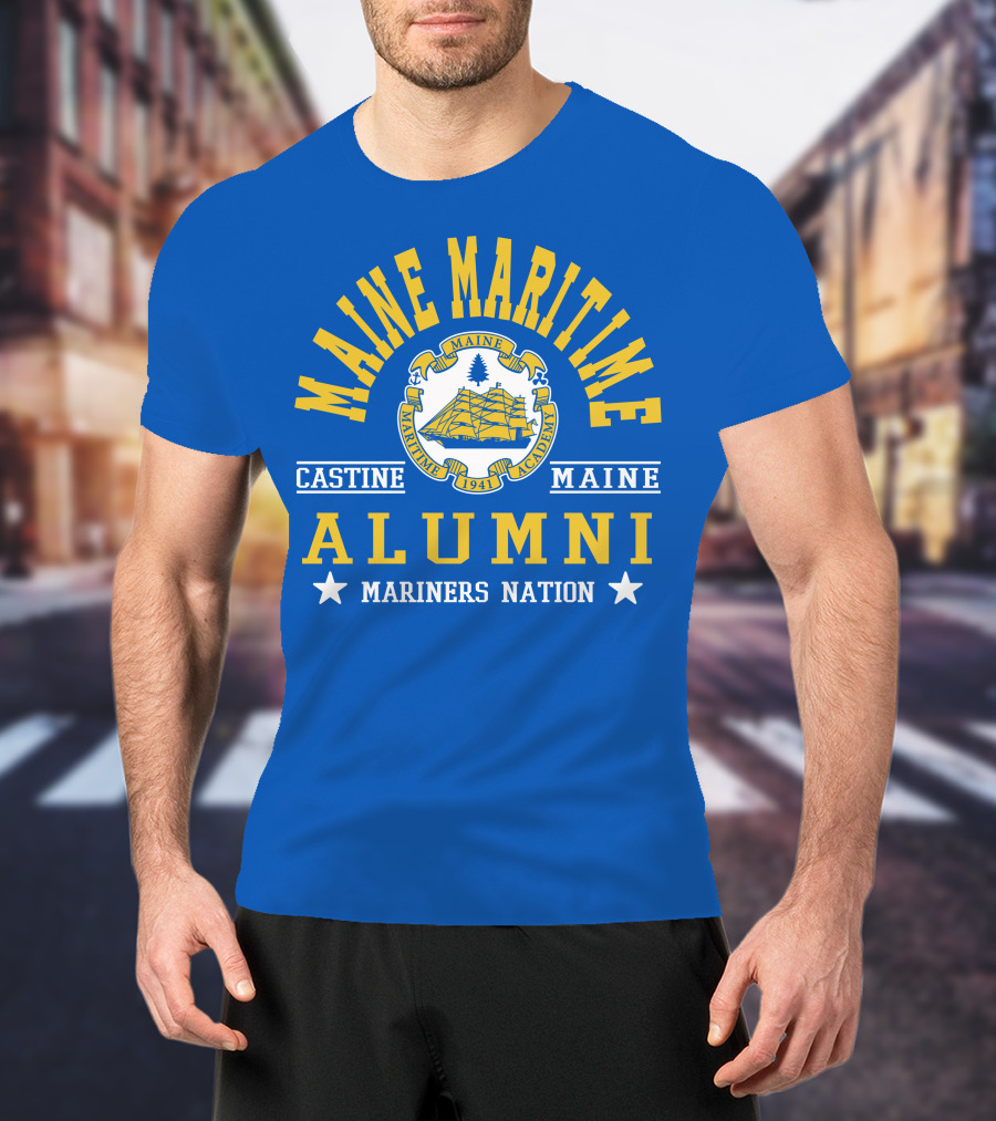 Maine Maritime Academy Castine Alumni Mariners Nation T-Shirt