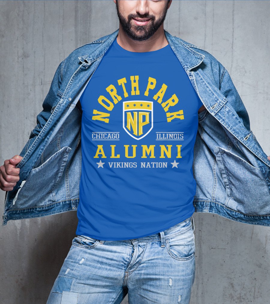North Park Chicago Illinois Alumni Vikings Nation T-Shirt