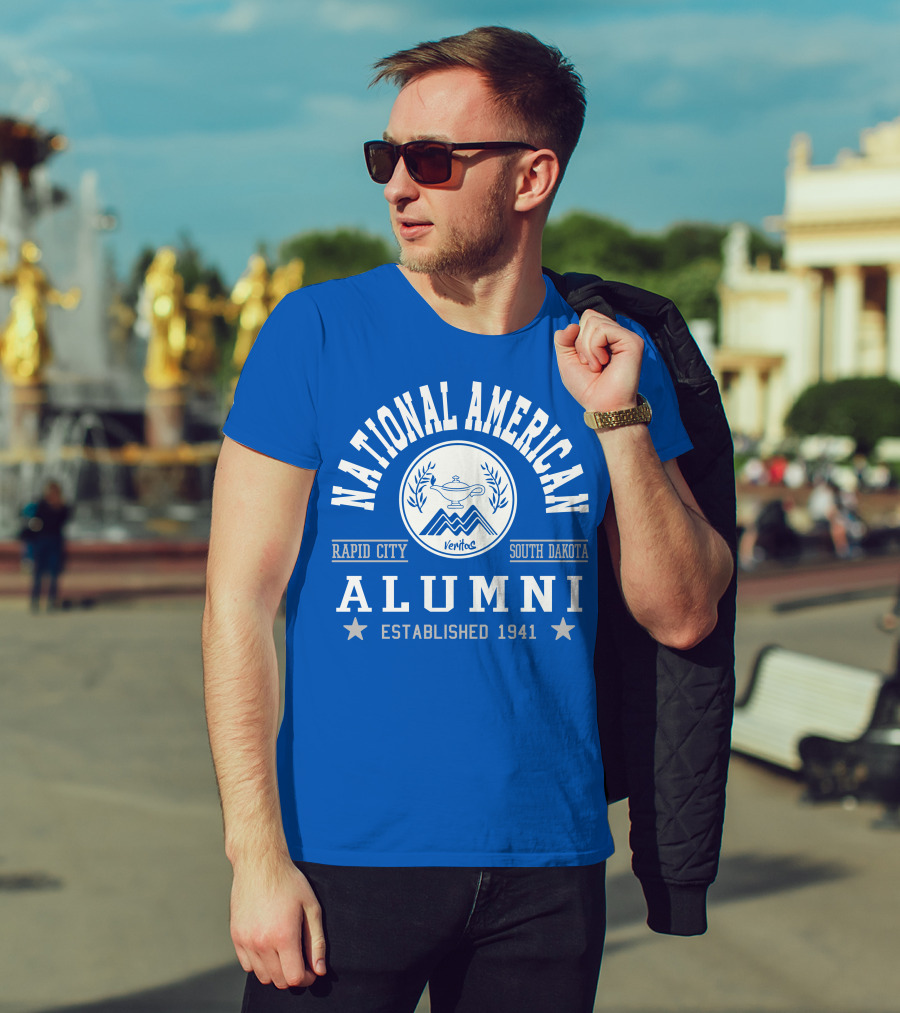 National American University Alumni Rapid City South Dakota Established 1941 T-Shirt