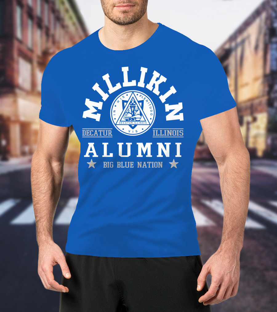 Millikin Alumni Decatur Illinois Big Blue Nation T-Shirt