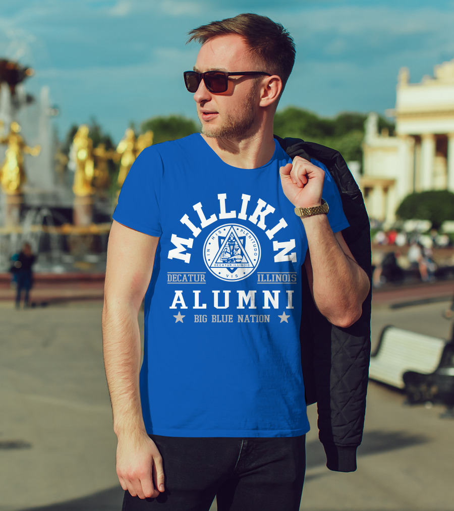 Millikin Alumni Decatur Illinois Big Blue Nation T-Shirt