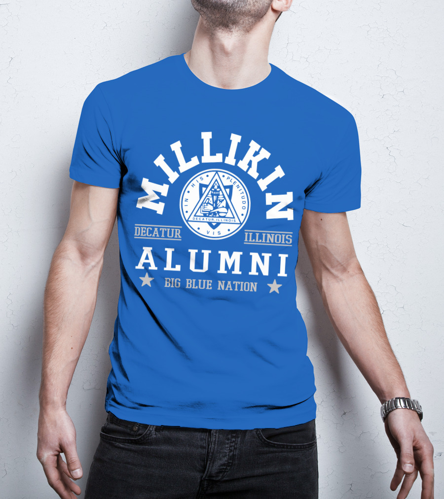 Millikin Alumni Decatur Illinois Big Blue Nation T-Shirt
