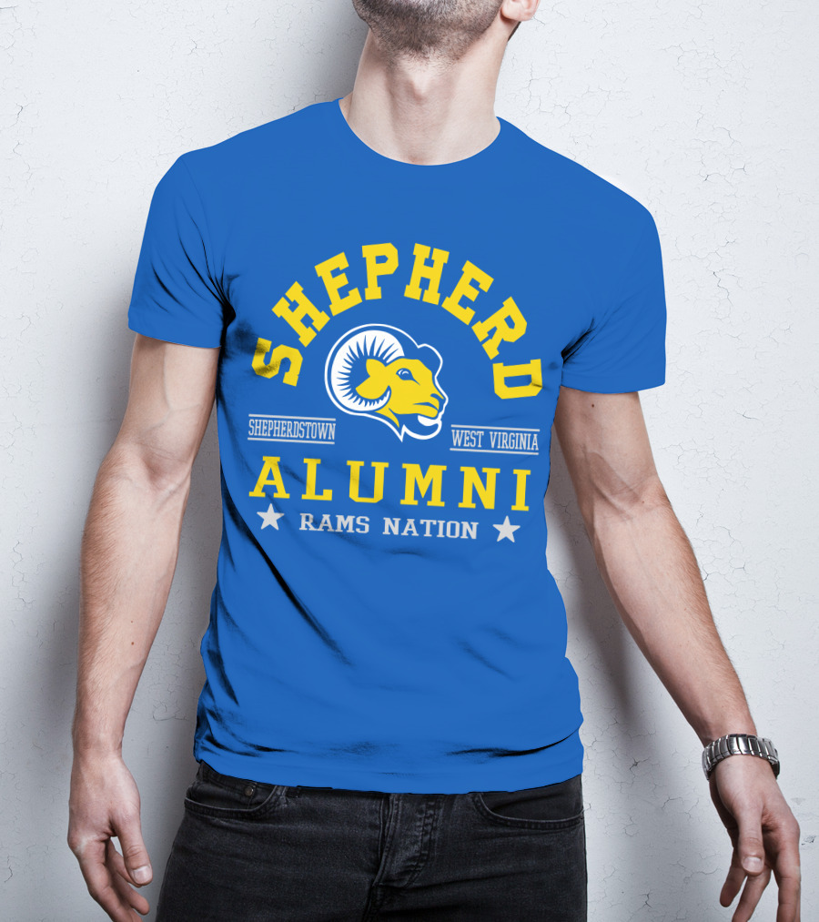 Shepherd Alumni Shepherdstown West Virginia Rams Nation T-Shirt