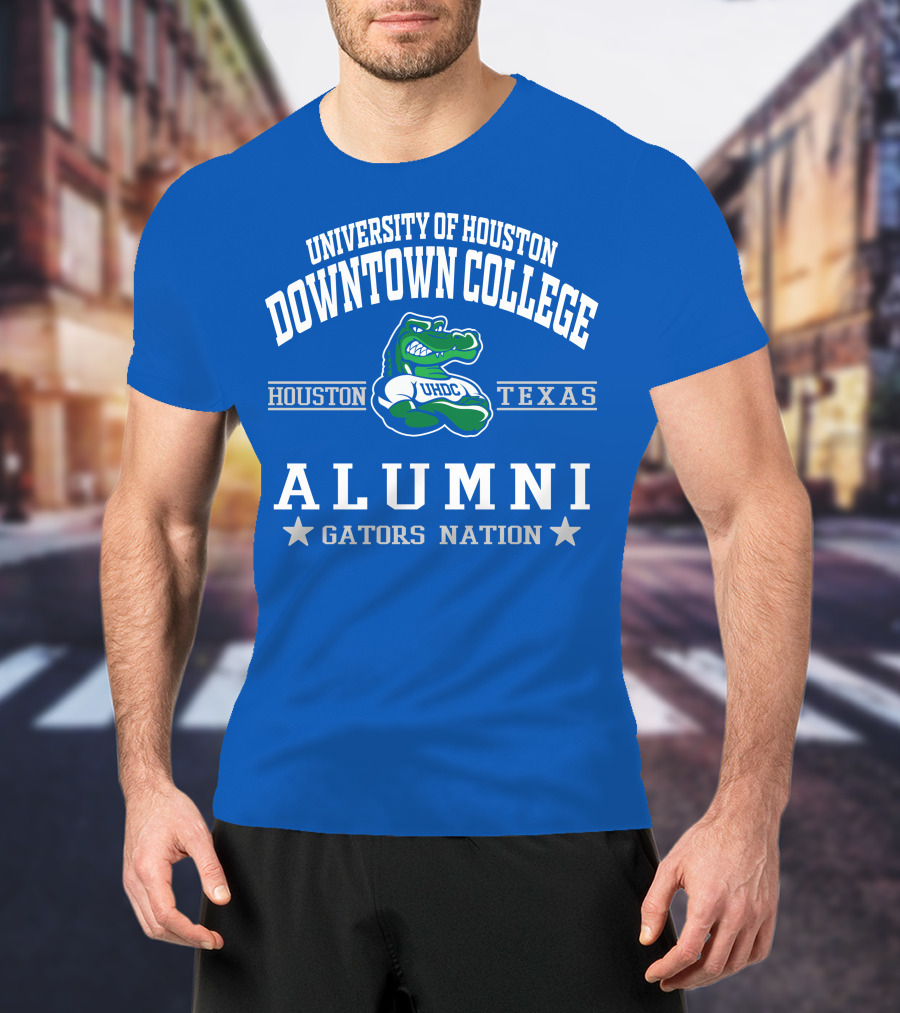 University Of Houston Downtown College Alumni UHDC Texas Gators Nation T-Shirt