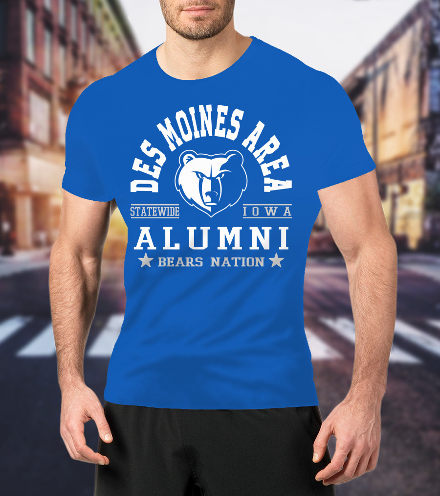 Des Moines Area Statewide Iowa Alumni Bears Nation T-Shirt