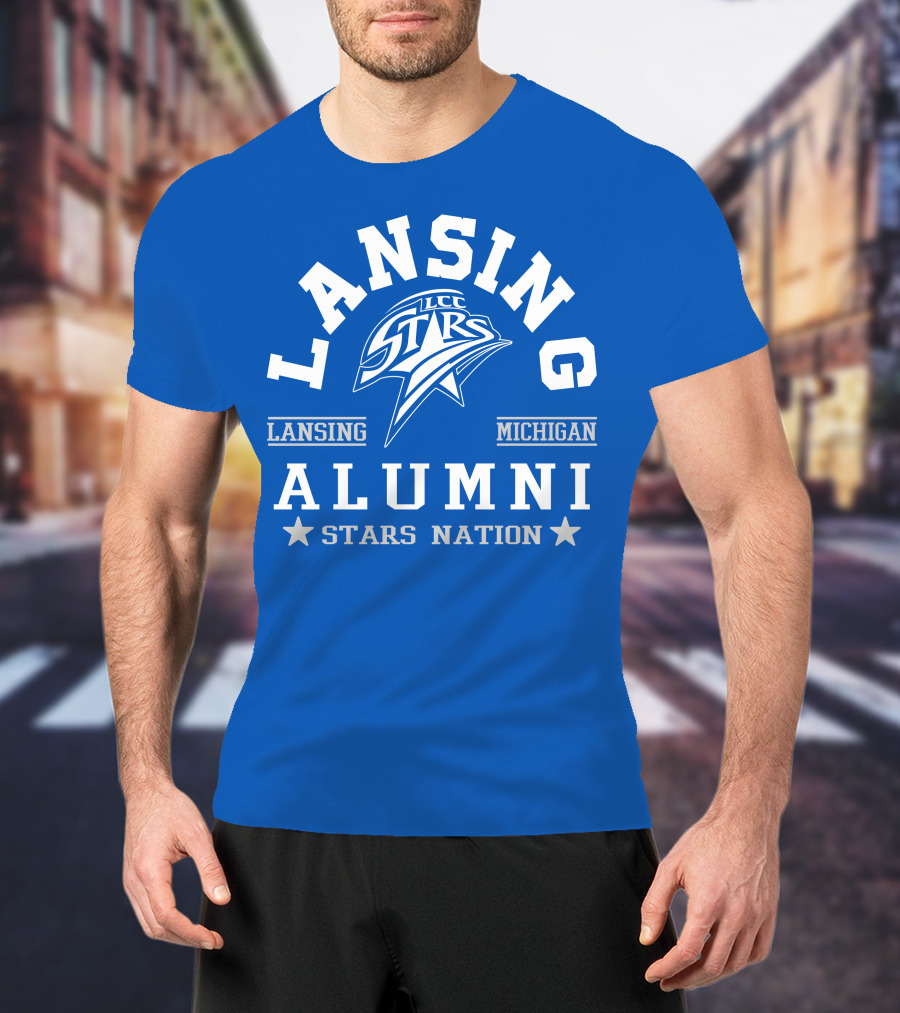 Lansing Michigan LCC Stars Alumni Stars Nation T-Shirt