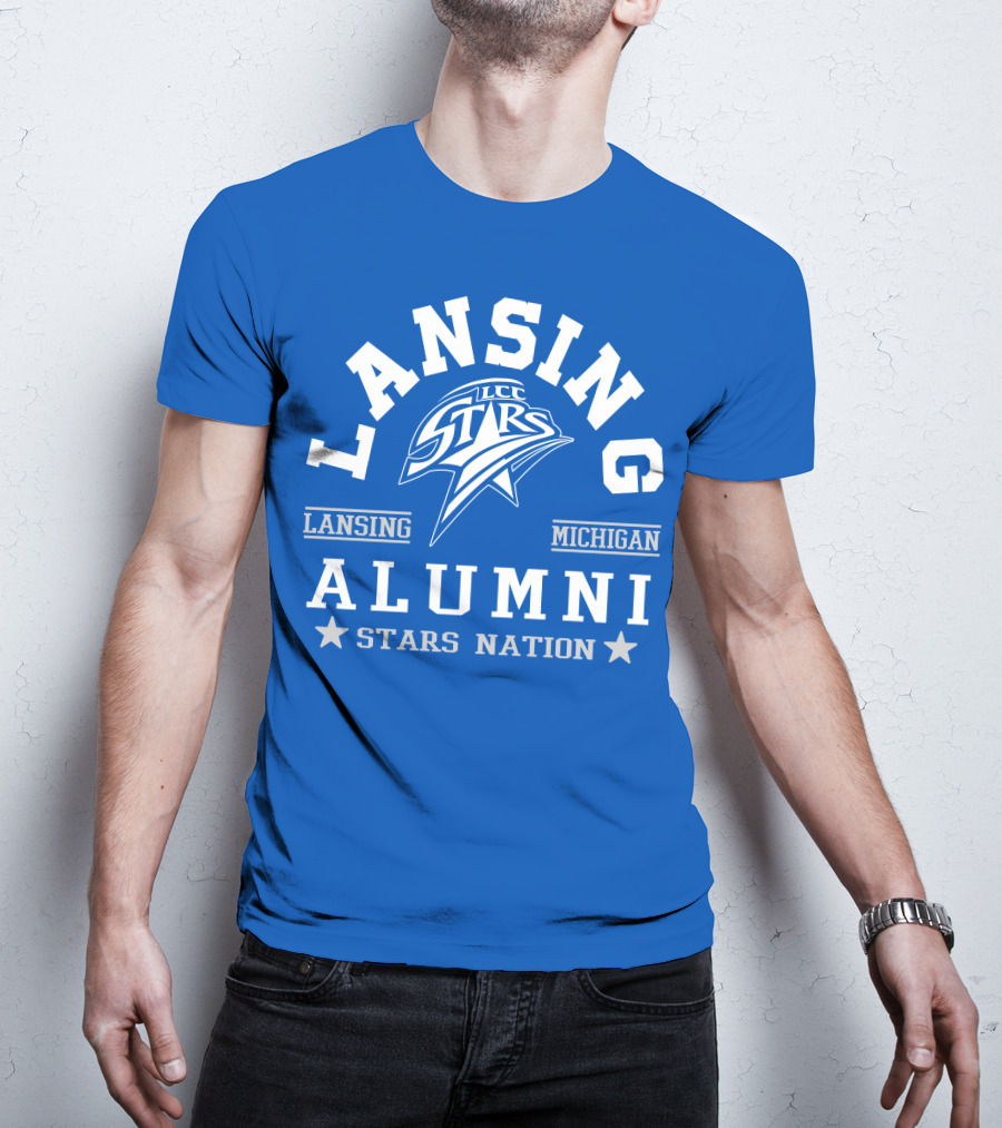 Lansing Michigan LCC Stars Alumni Stars Nation T-Shirt