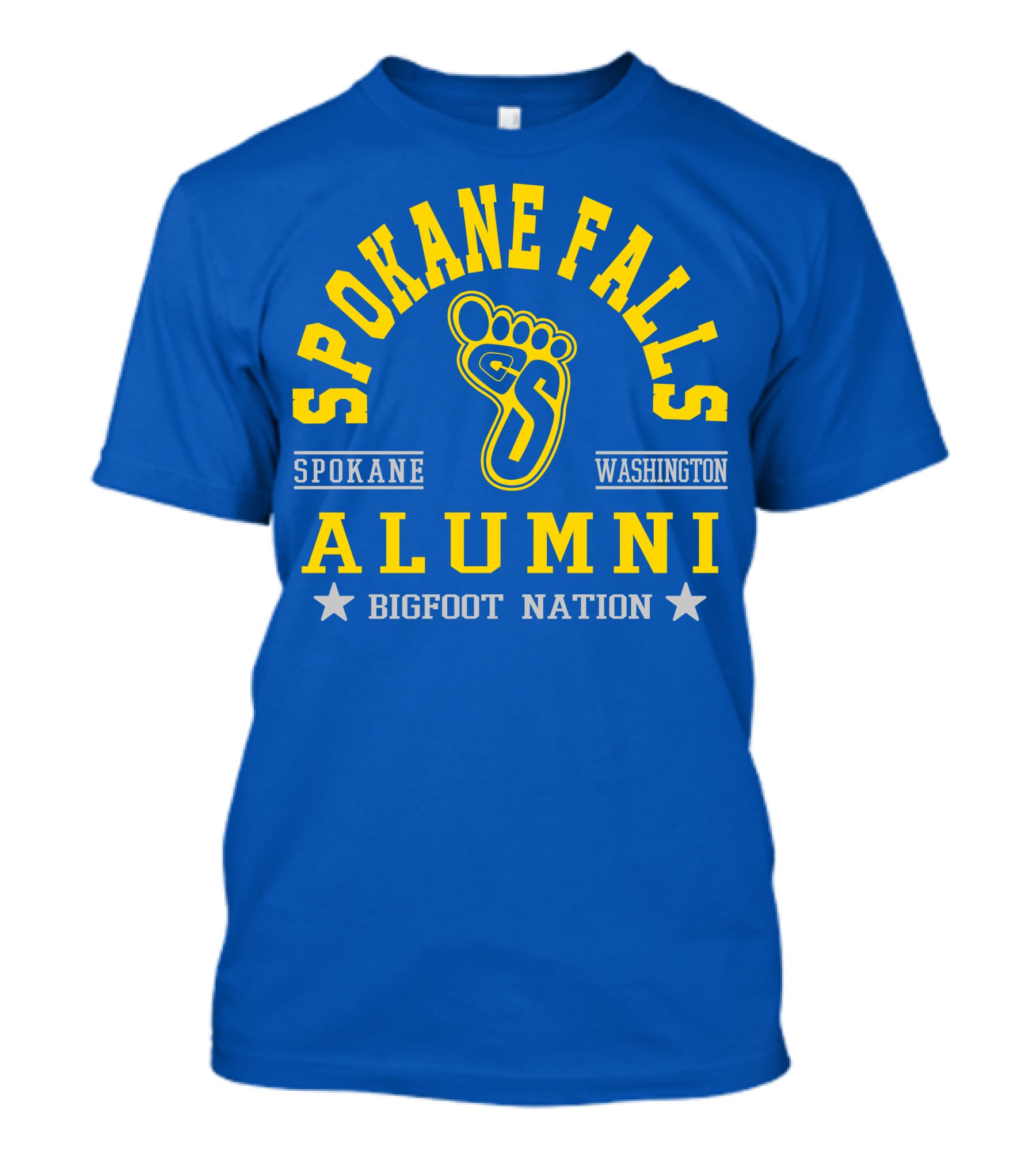 Spokane Falls Alumni Bigfoot Nation Spokane Washington T-Shirt