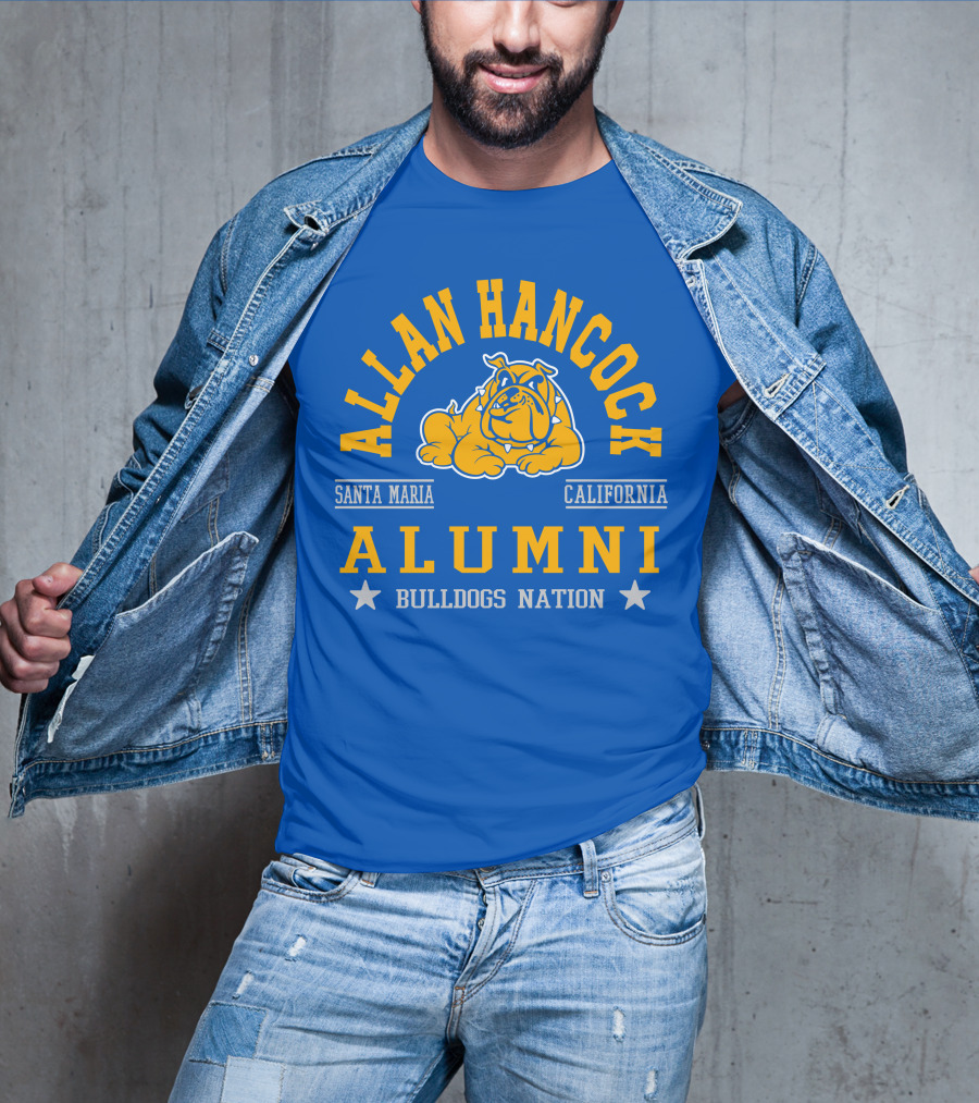 Allan Hancock Santa Maria California Alumni Bulldogs Nation T-Shirt