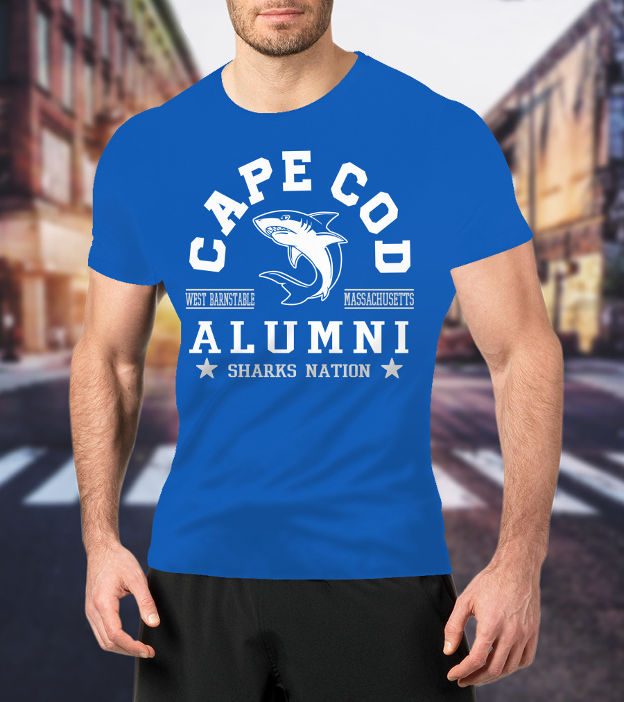 Cape Cod Alumni Sharks Nation West Barnstable Massachusetts T-Shirt