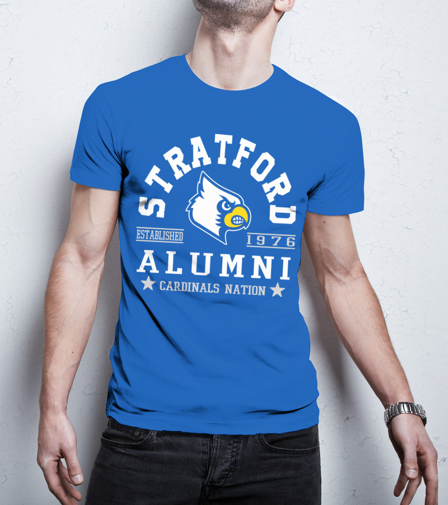 Stratford Alumni Cardinals Nation Established 1976 T-Shirt