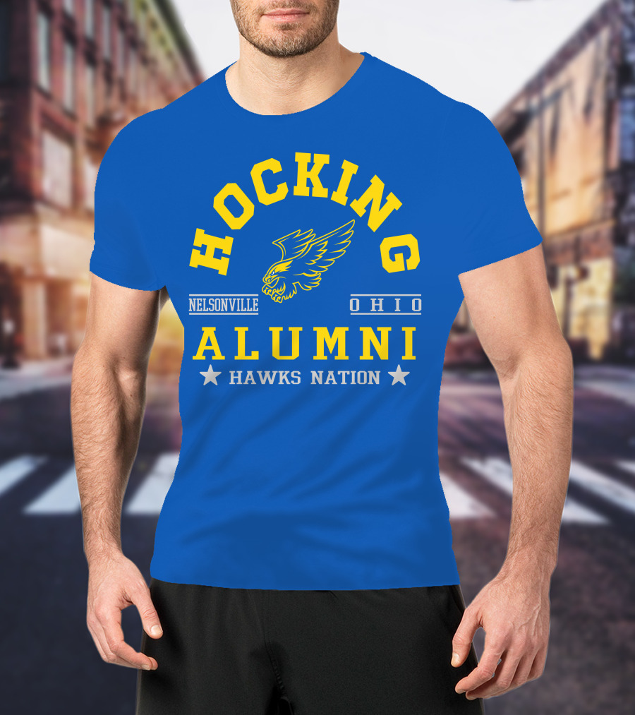 Hocking Nelsonville Ohio Alumni Hawks Nation T-Shirt