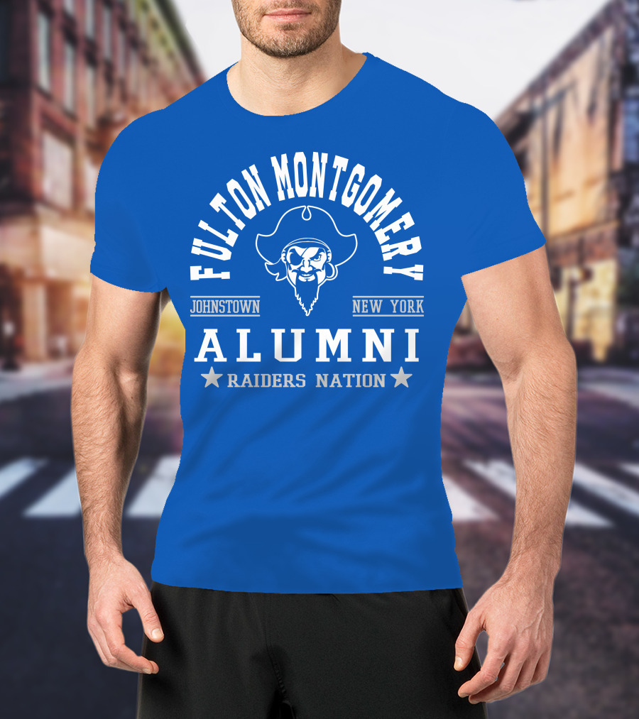 Fulton Montgomery Alumni Johnstown New York Raiders Nation T-Shirt