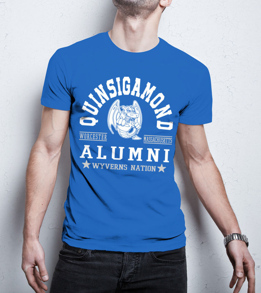 Quinsigamond Worcester Massachusetts Alumni Wyverns Nation T-Shirt