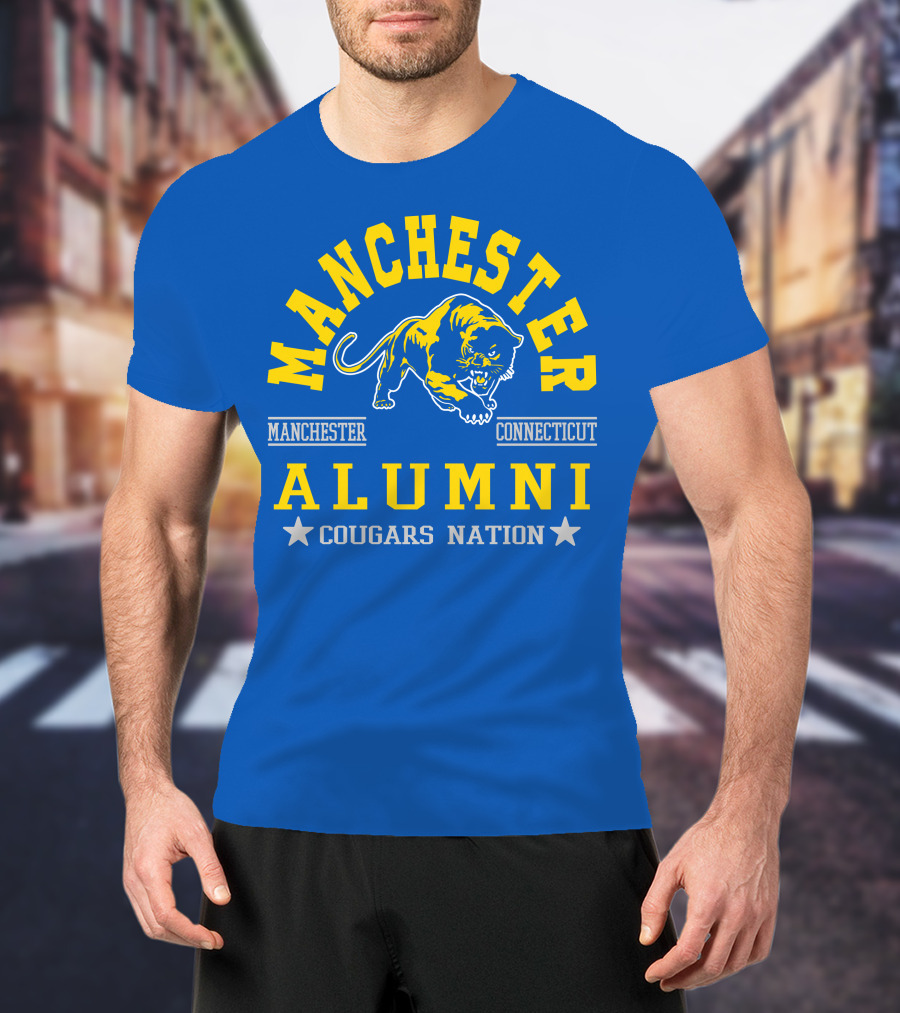 Manchester Connecticut Cougars Alumni Nation T-Shirt
