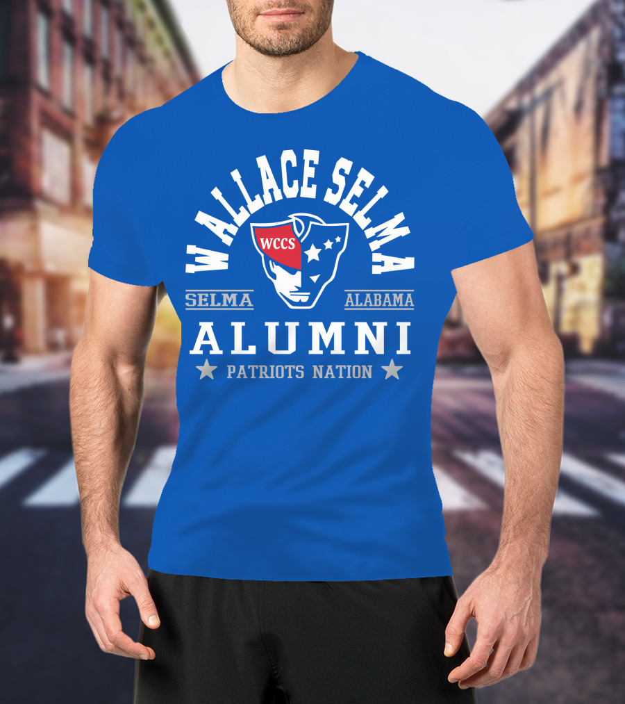 Wallace Selma Alabama Alumni Patriots Nation WCCS T-Shirt
