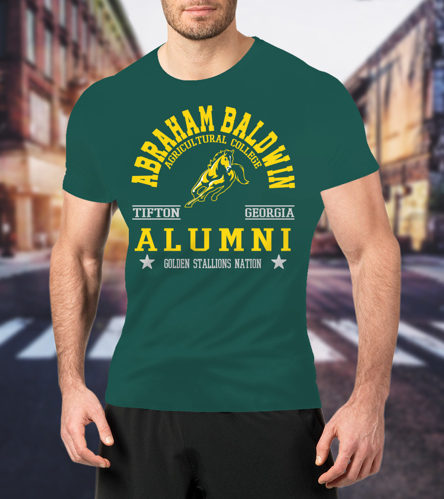 Abraham Baldwin Agricultural College Tifton Georgia Alumni Golden Stallions Nation T-Shirt
