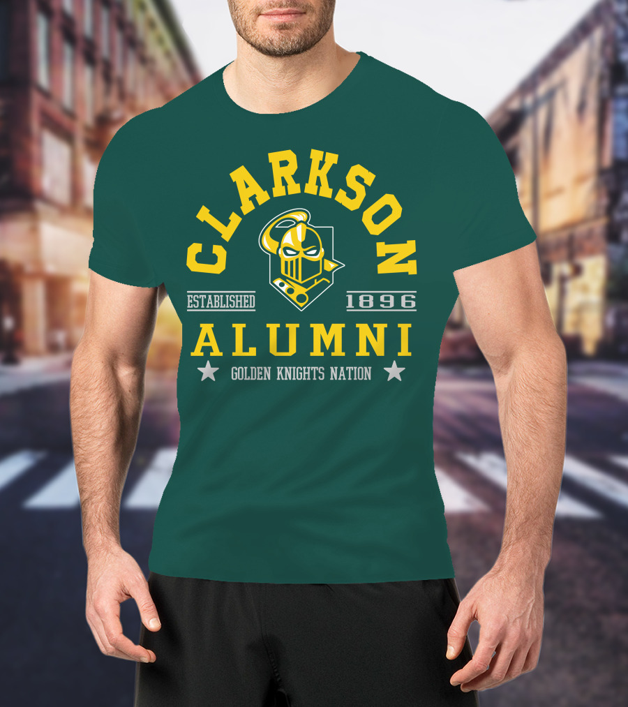 Clarkson Alumni Established 1896 Golden Knights Nation T-Shirt