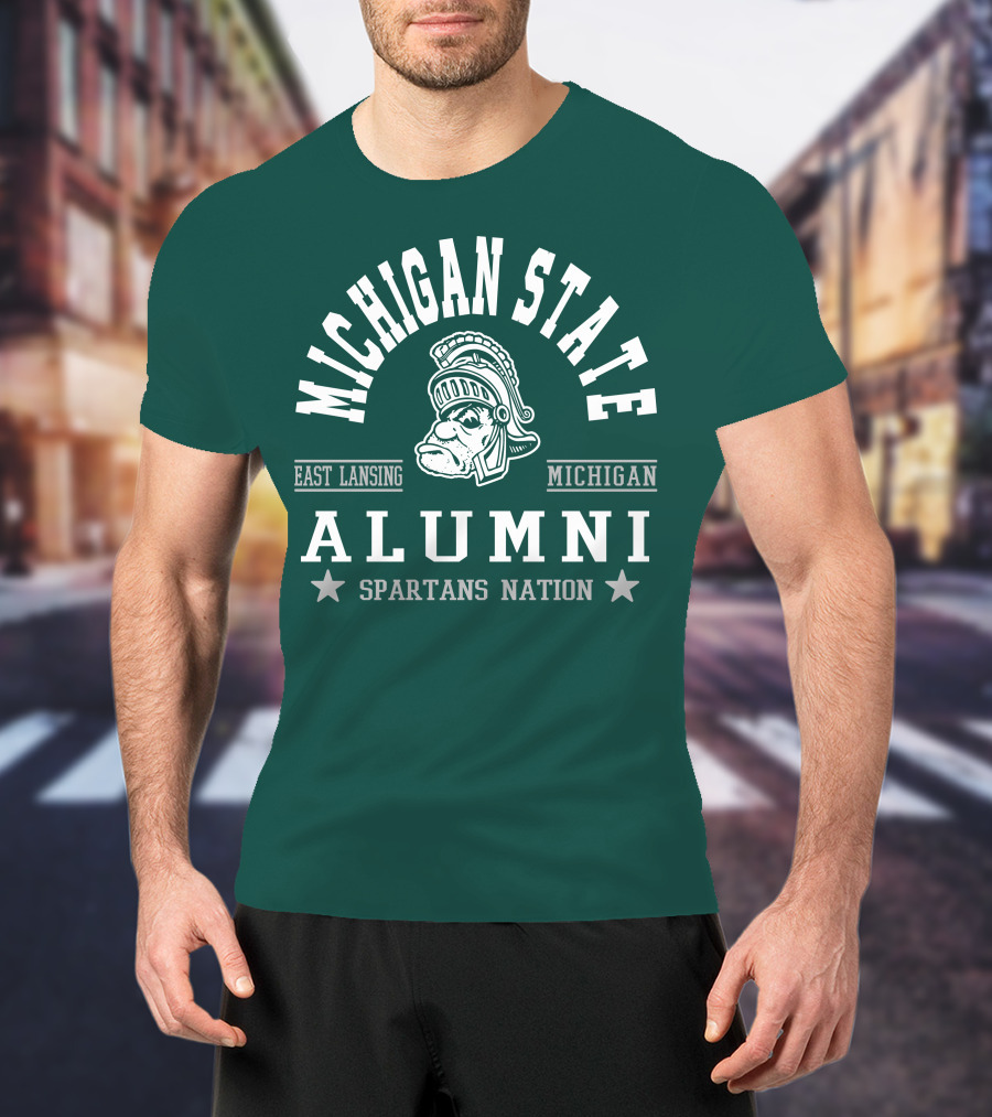 Michigan State University Alumni Spartans Nation East Lansing Michigan T-Shirt