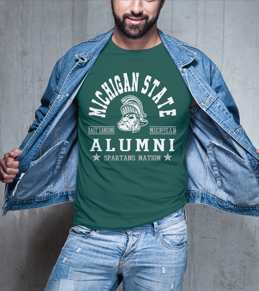Michigan State University Alumni Spartans Nation East Lansing Michigan T-Shirt