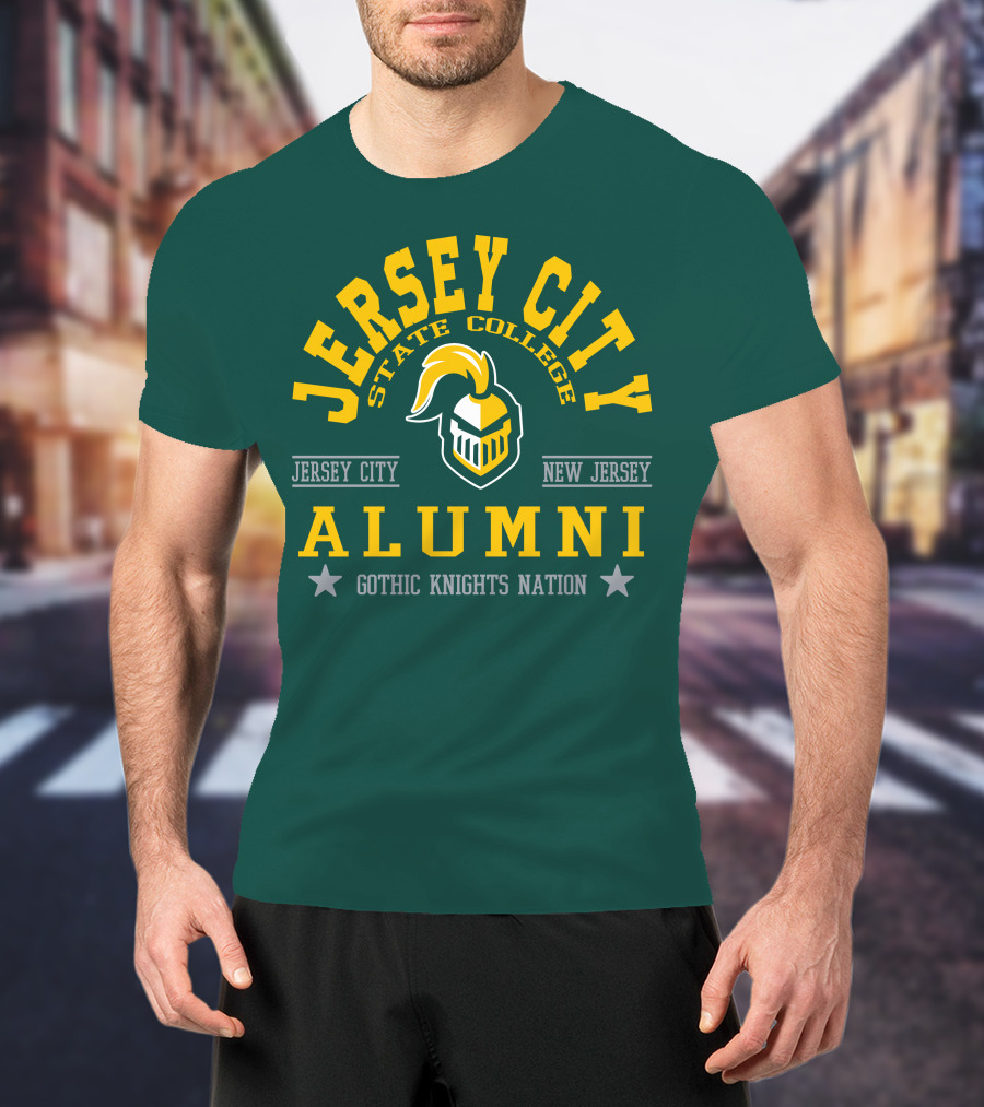 Jersey City State College Alumni Gothic Knights Nation New Jersey T-Shirt