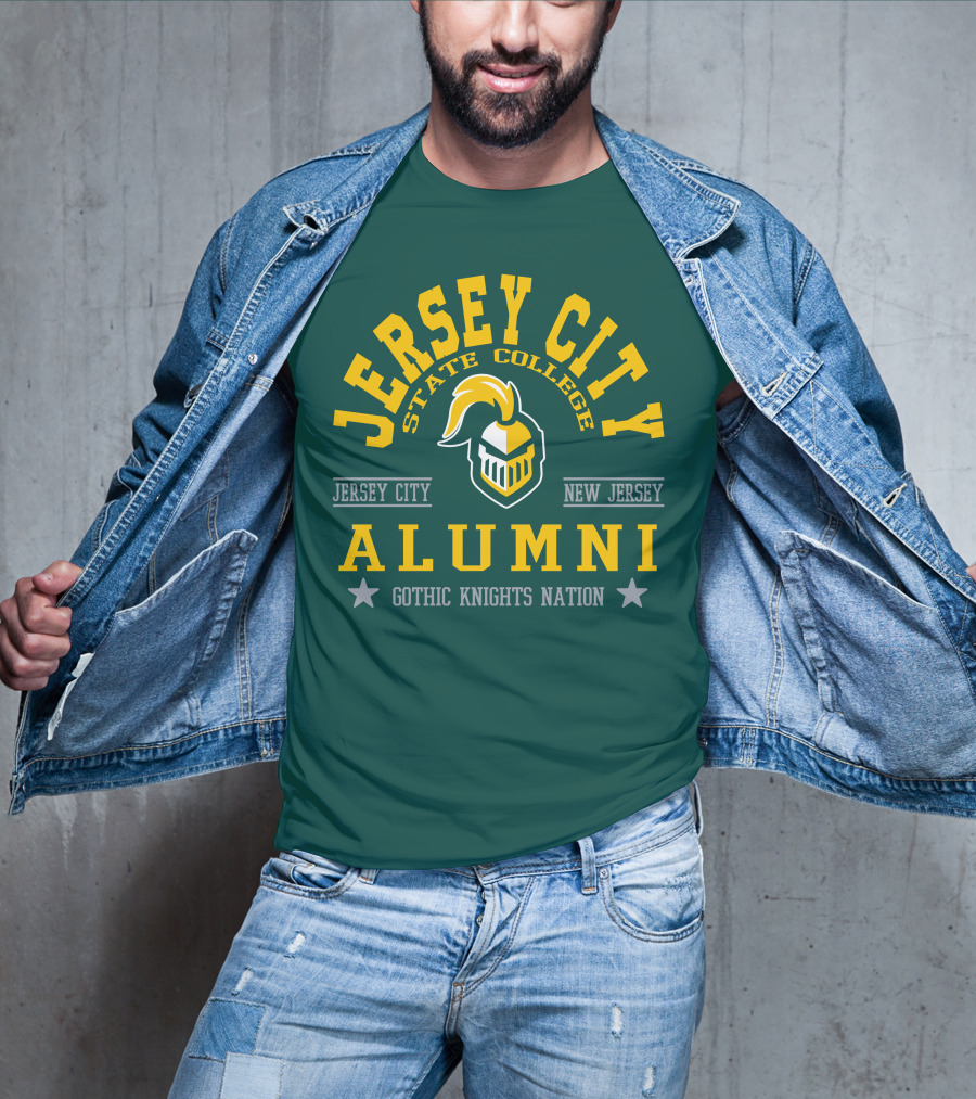 Jersey City State College Alumni Gothic Knights Nation New Jersey T-Shirt