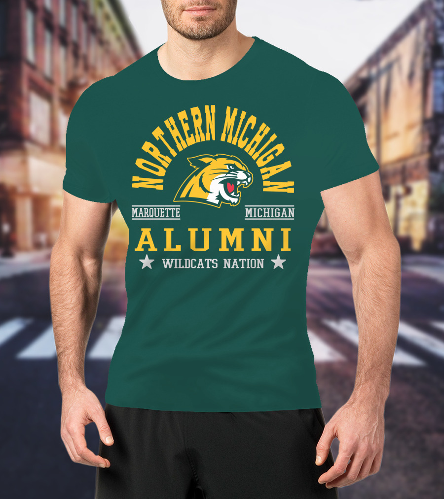 Northern Michigan University Marquette Alumni Wildcats Nation T-Shirt