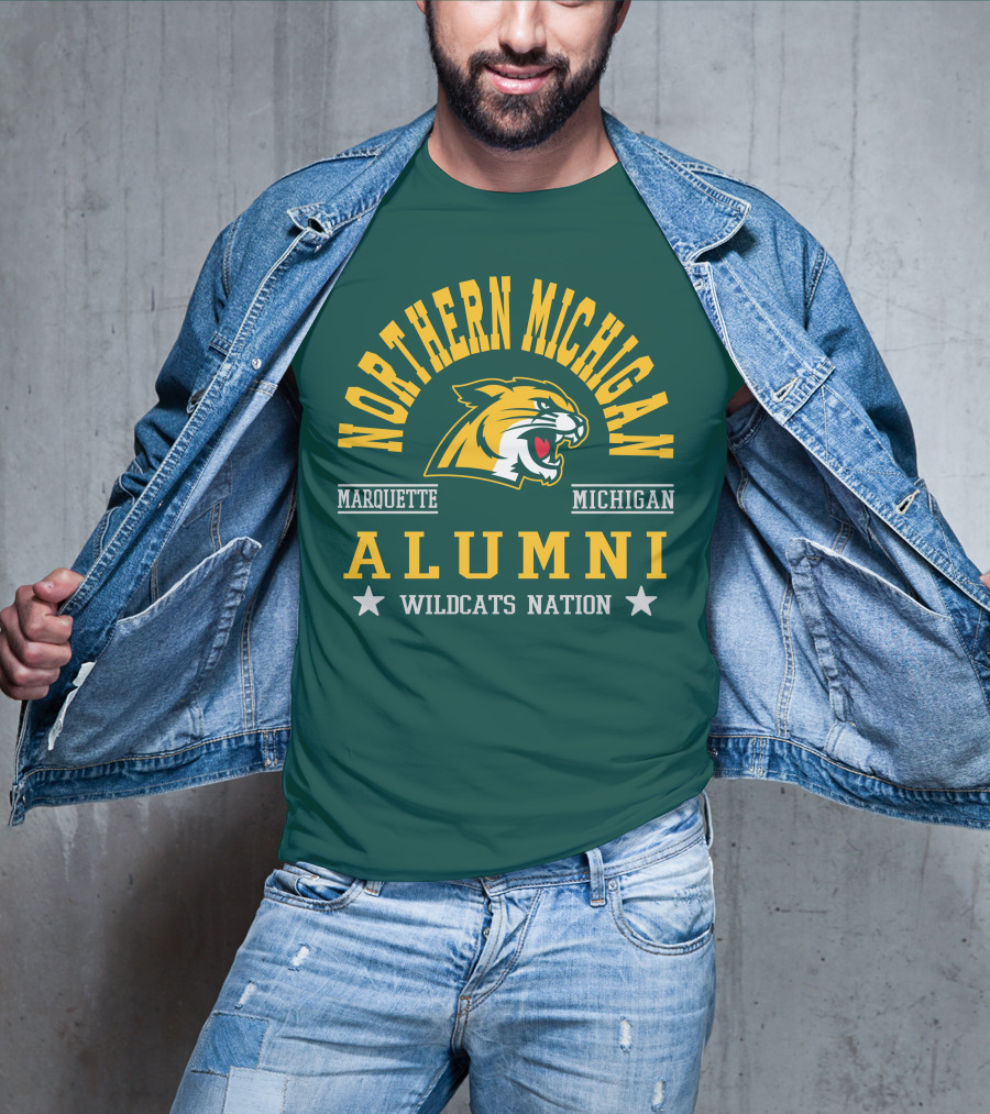 Northern Michigan University Marquette Alumni Wildcats Nation T-Shirt