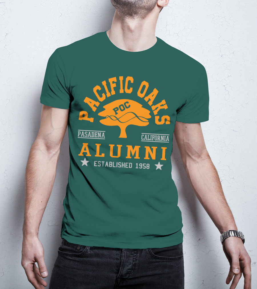 Pacific Oaks POC Alumni Pasadena California Established 1958 T-Shirt