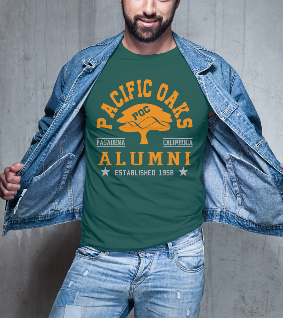 Pacific Oaks POC Alumni Pasadena California Established 1958 T-Shirt