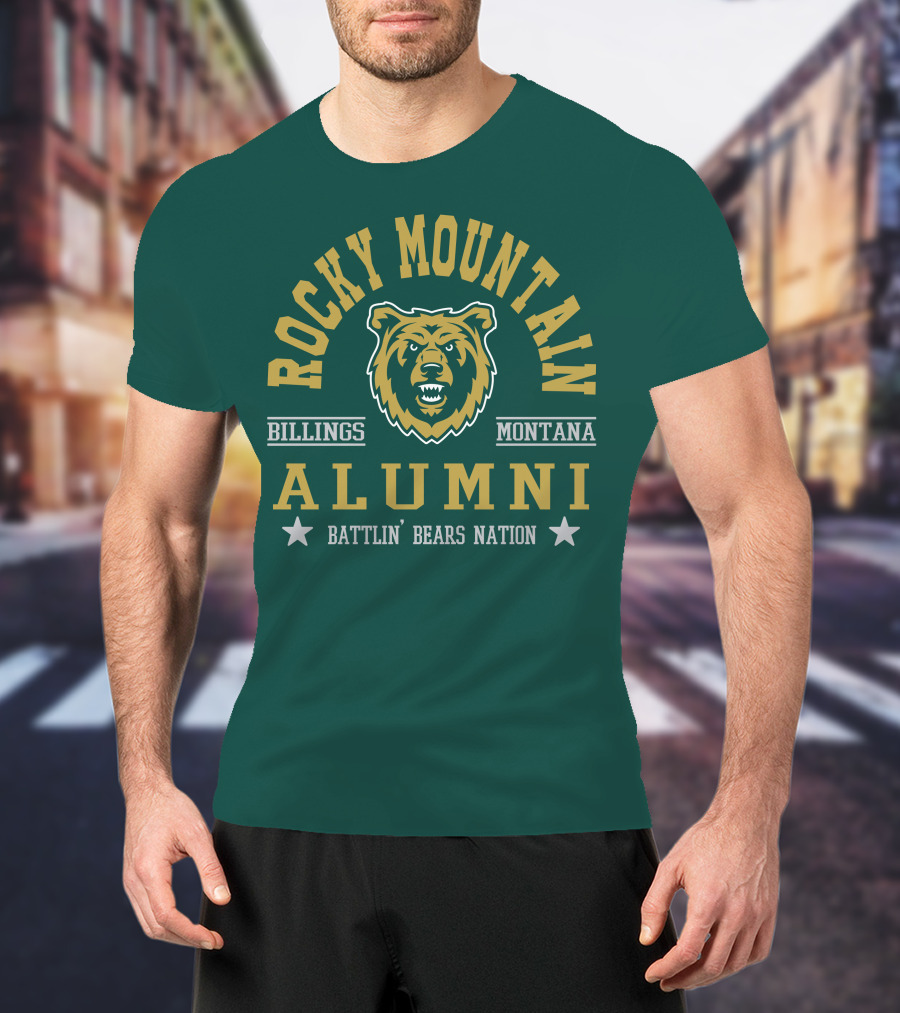 Rocky Mountain Alumni Battlin' Bears Nation Billings Montana T-Shirt