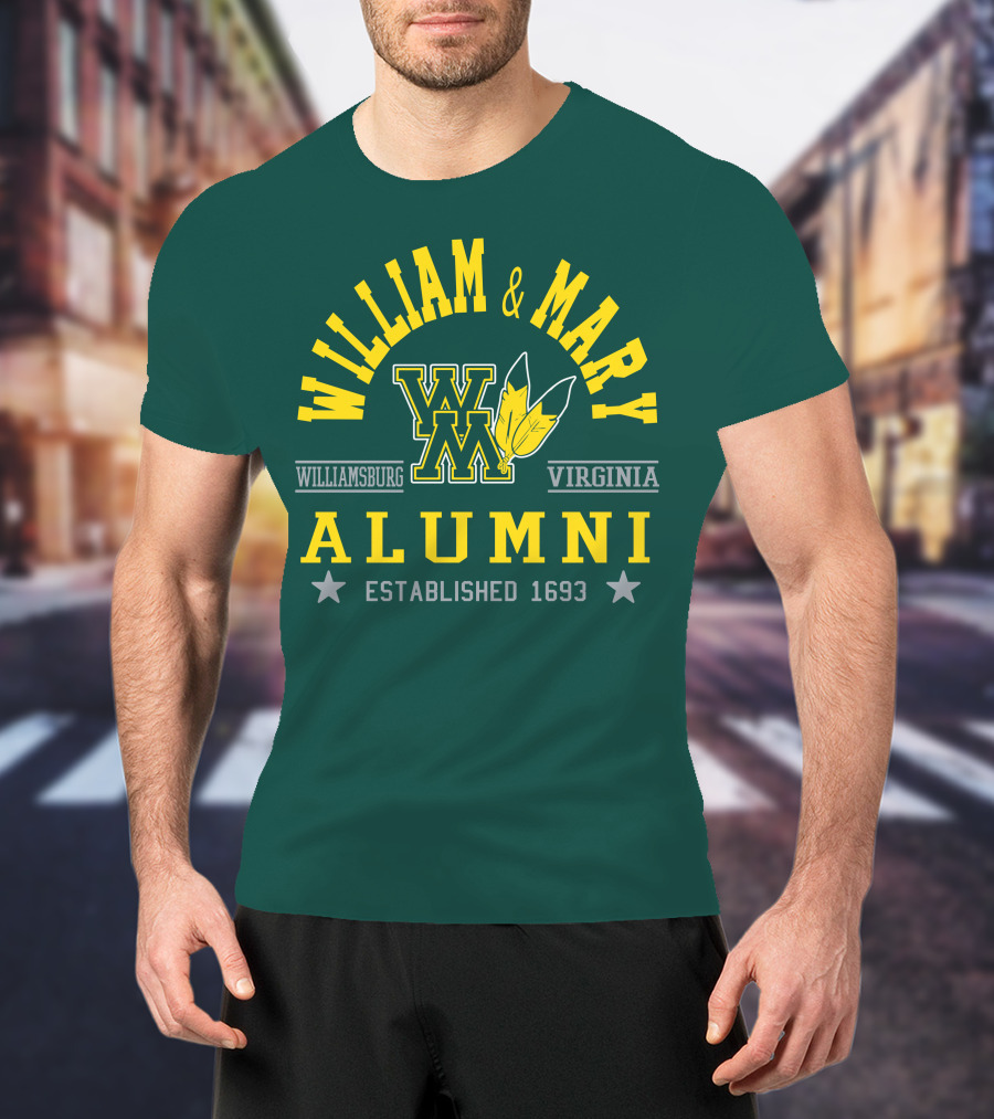 William And Mary Alumni Williamsburg Virginia Established 1693 T-Shirt