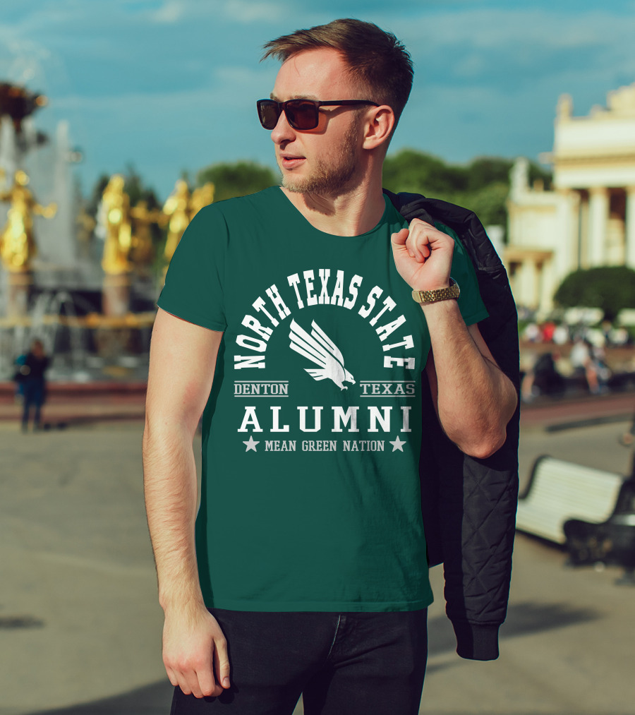 North Texas State Denton Texas Alumni Mean Green Nation T-Shirt