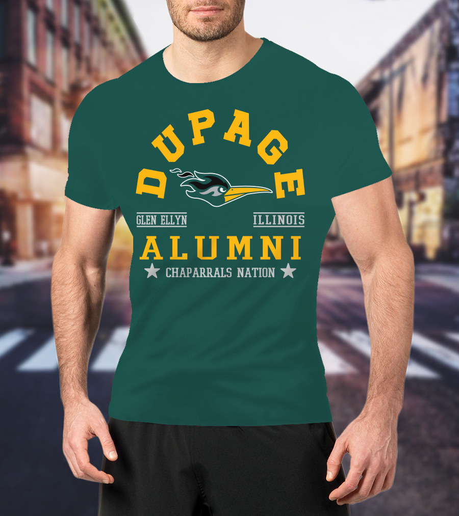 DuPage Glen Ellyn Illinois Alumni Chaparrals Nation T-Shirt