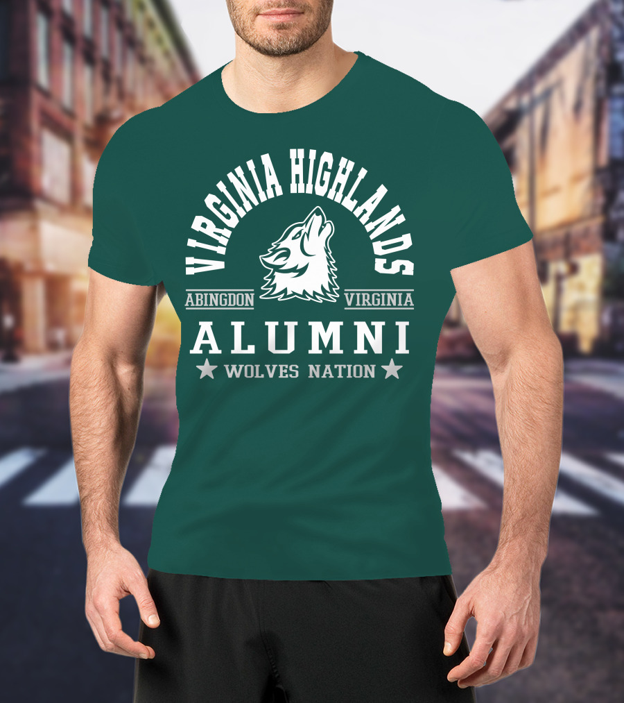 Virginia Highlands Abingdon Virginia Alumni Wolves Nation T-Shirt