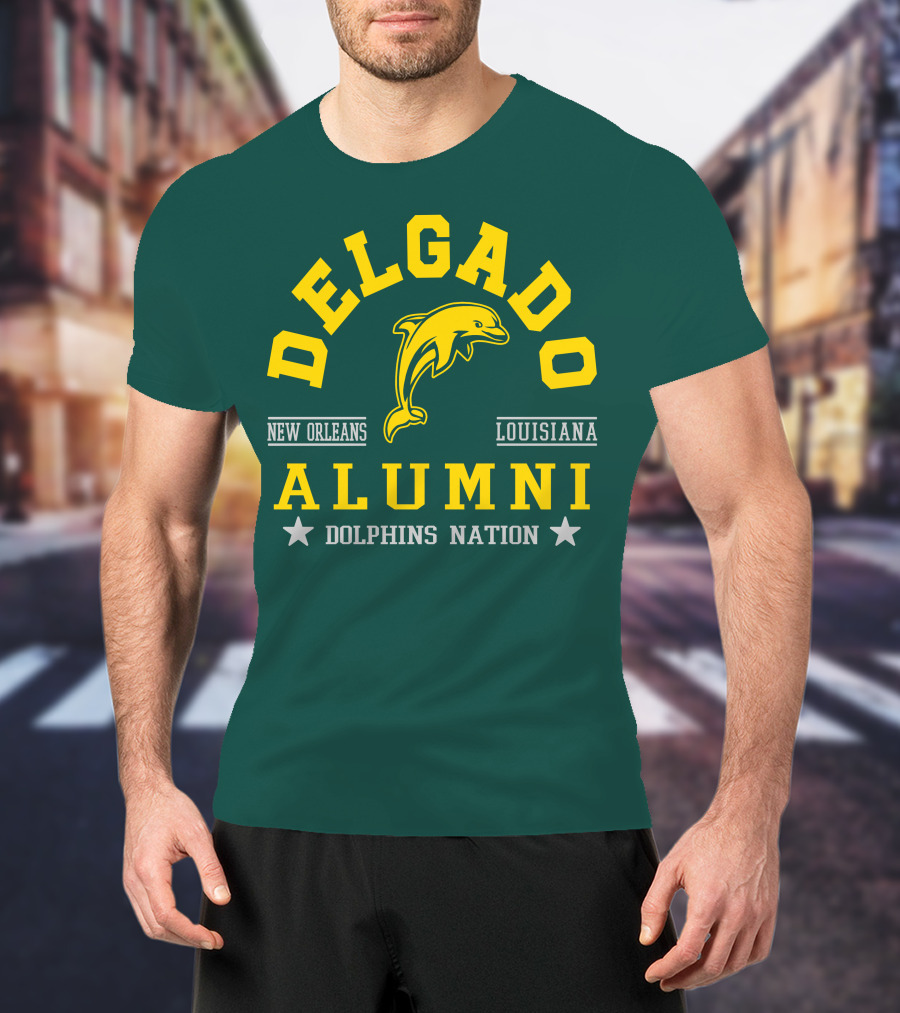 Delgado Alumni New Orleans Louisiana Dolphins Nation T-Shirt
