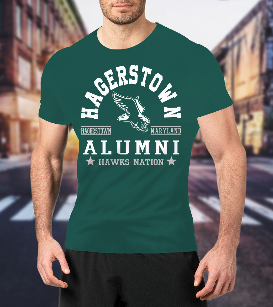 Hagerstown Maryland Alumni Hawks Nation T-Shirt