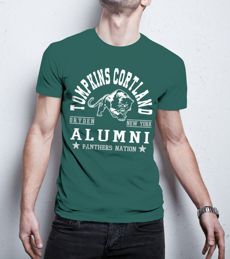 Tompkins Cortland Alumni Panthers Nation Dryden New York T-Shirt