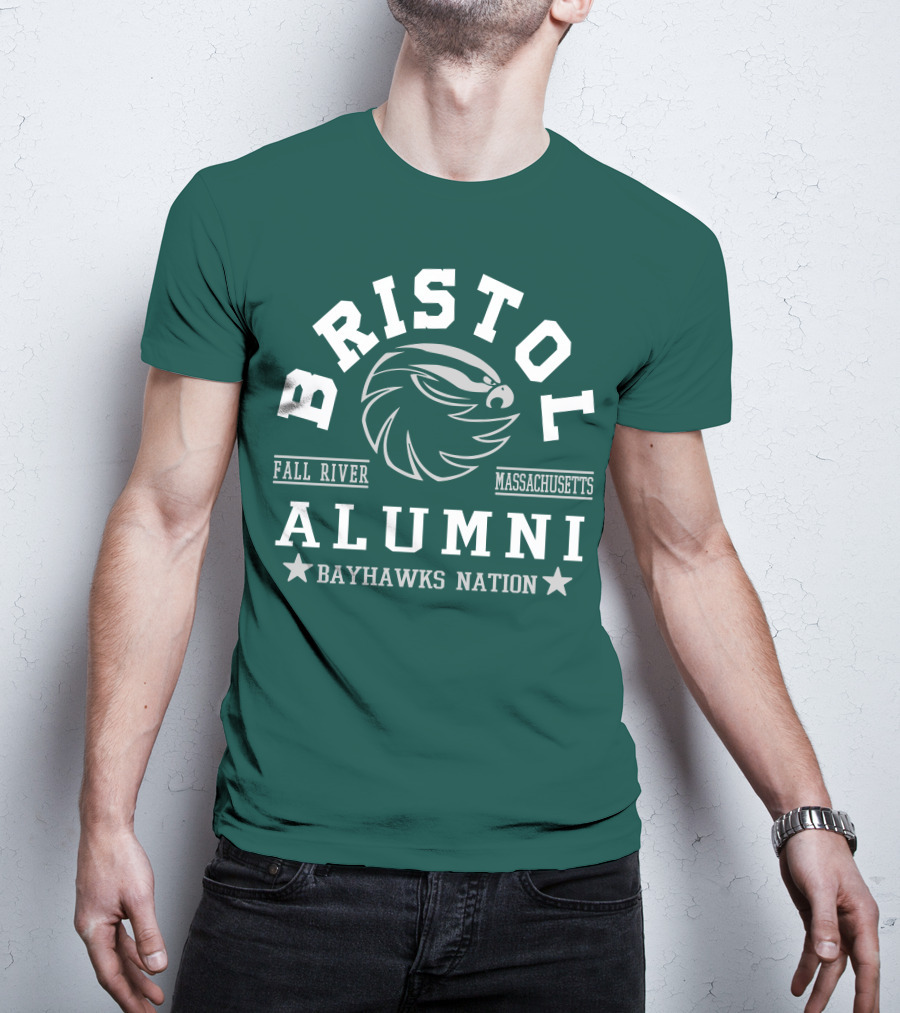 Bristol Alumni Bayhawks Nation Fall River Massachusetts T-Shirt