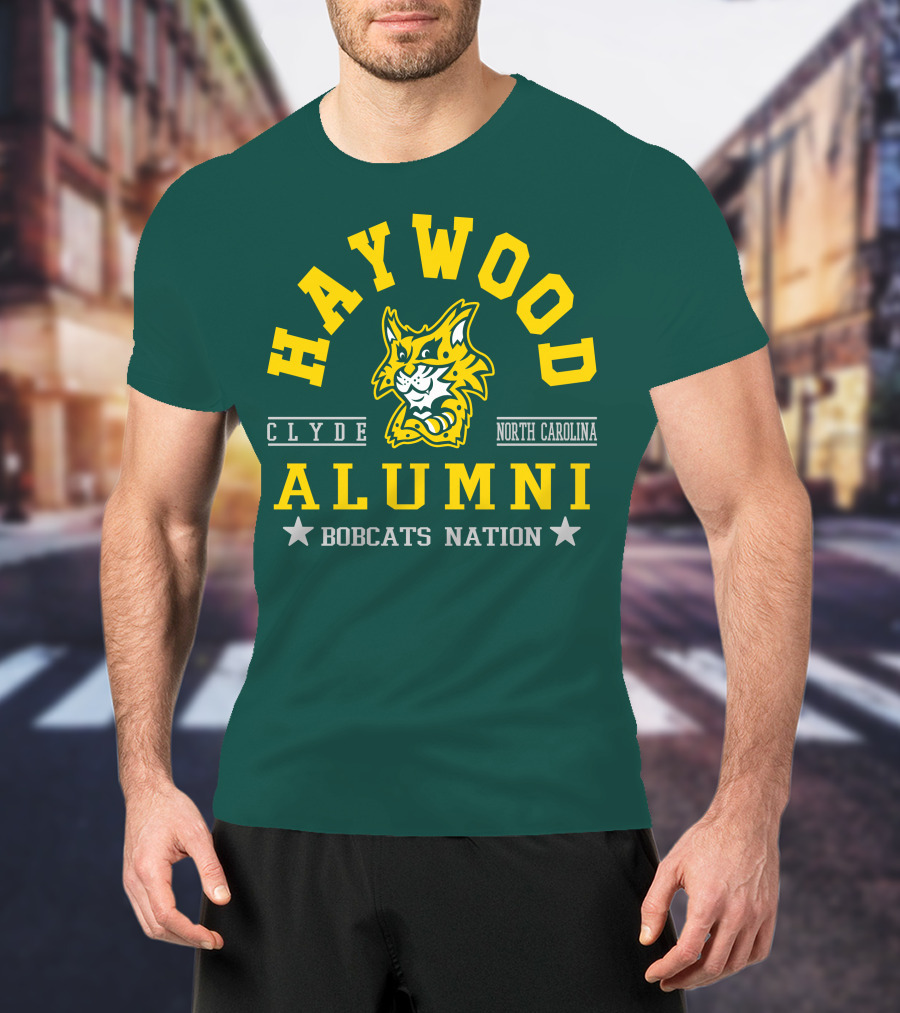 Haywood Alumni Clyde North Carolina Bobcats Nation T-Shirt