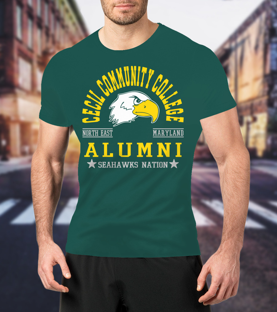 Cecil Community College Alumni Seahawks Nation North East Maryland T-Shirt
